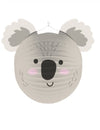Lanterne à suspendre koala pour décoration gris en papier