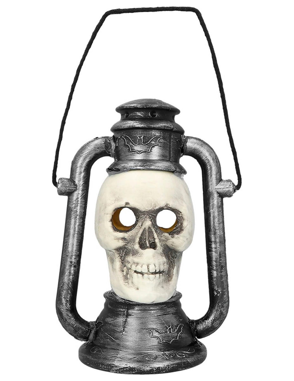 Vue de face de la Lanterne Crâne effrayante pour Halloween