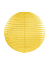 Lanterne japonaise pour décoration jaune en papier de soie