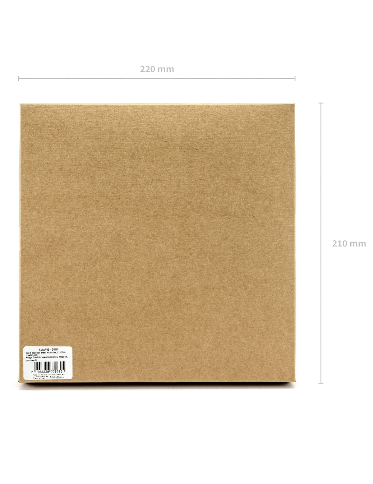 Emballage carton du livre d'or mariage romantique