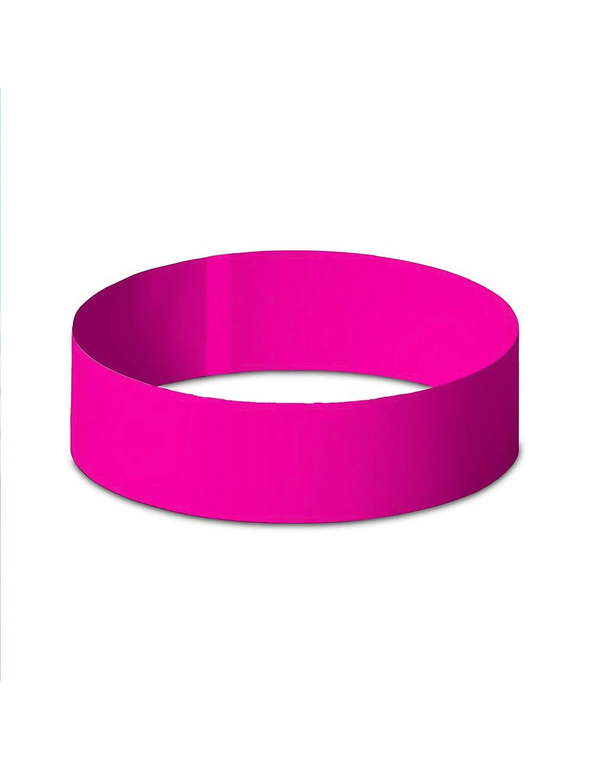Vue rapprochée d'un bracelet du lot de 50 bracelets évènementiels roses
