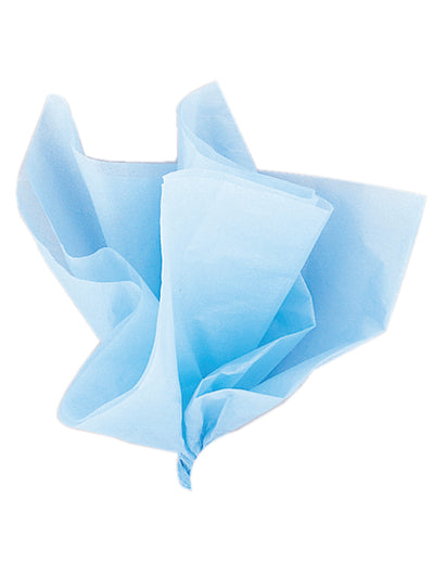 10 arkkia taivaansinistä silkkipaperia