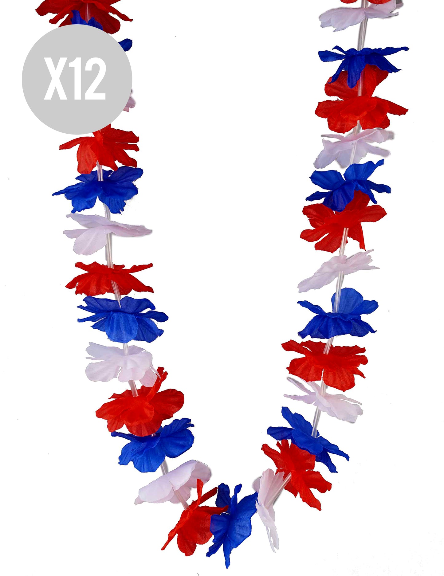 12 kpl trikolori-kannattajakaulakorut Ranska