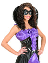 Loup noir brillant pour adulte noir brillant