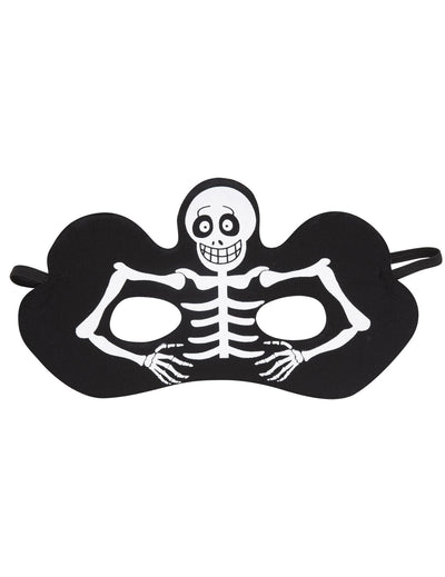 Loup squelette pour adulte noir avec motif blanc Halloween