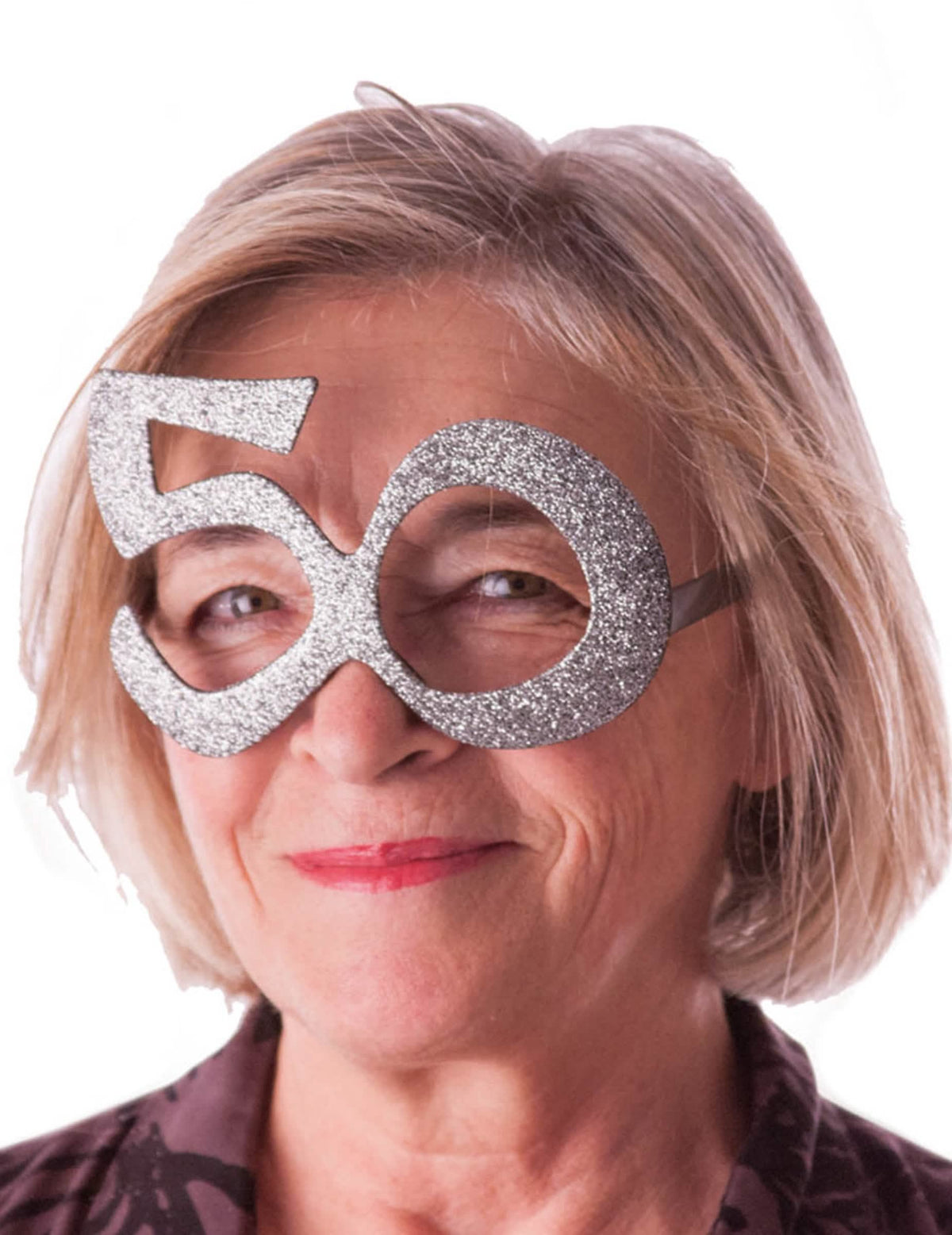 silmälasit 50 vuotta aikuiset hopeiset kimalteella