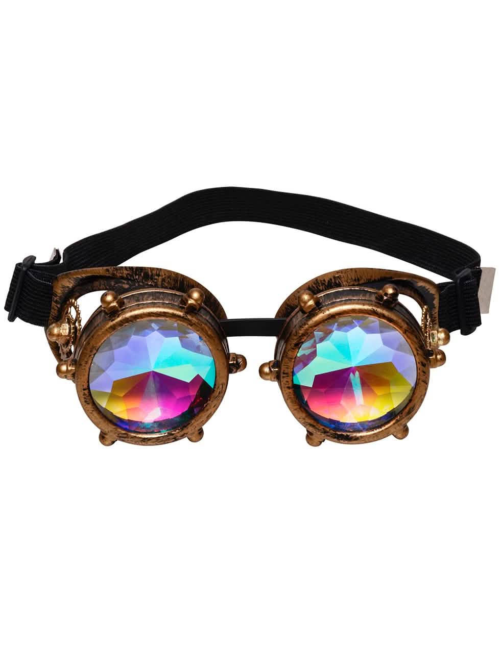 silmälasit prismoilla steampunk aikuiset pronssiset ja irisoivat