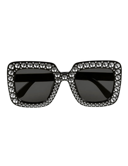 Vue de face des lunettes bling bling pour adulte