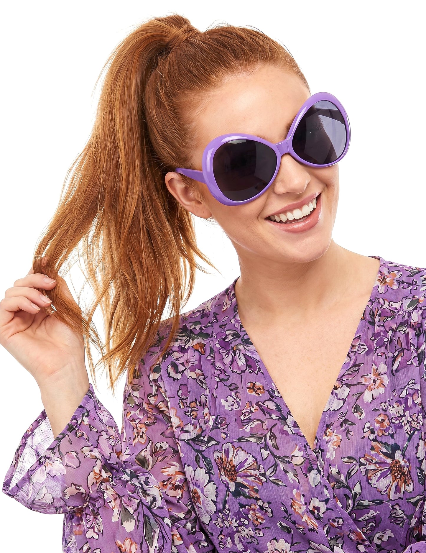Aikuisten silmälasit Violetti disco