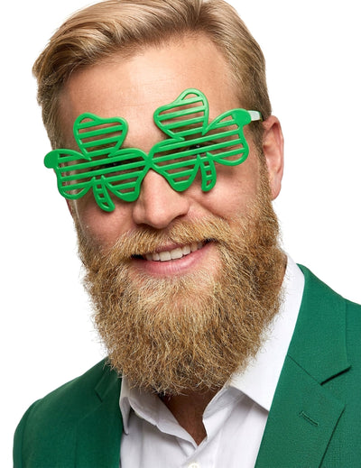 Lunettes humoristiques trèfles verts Saint-Patrick