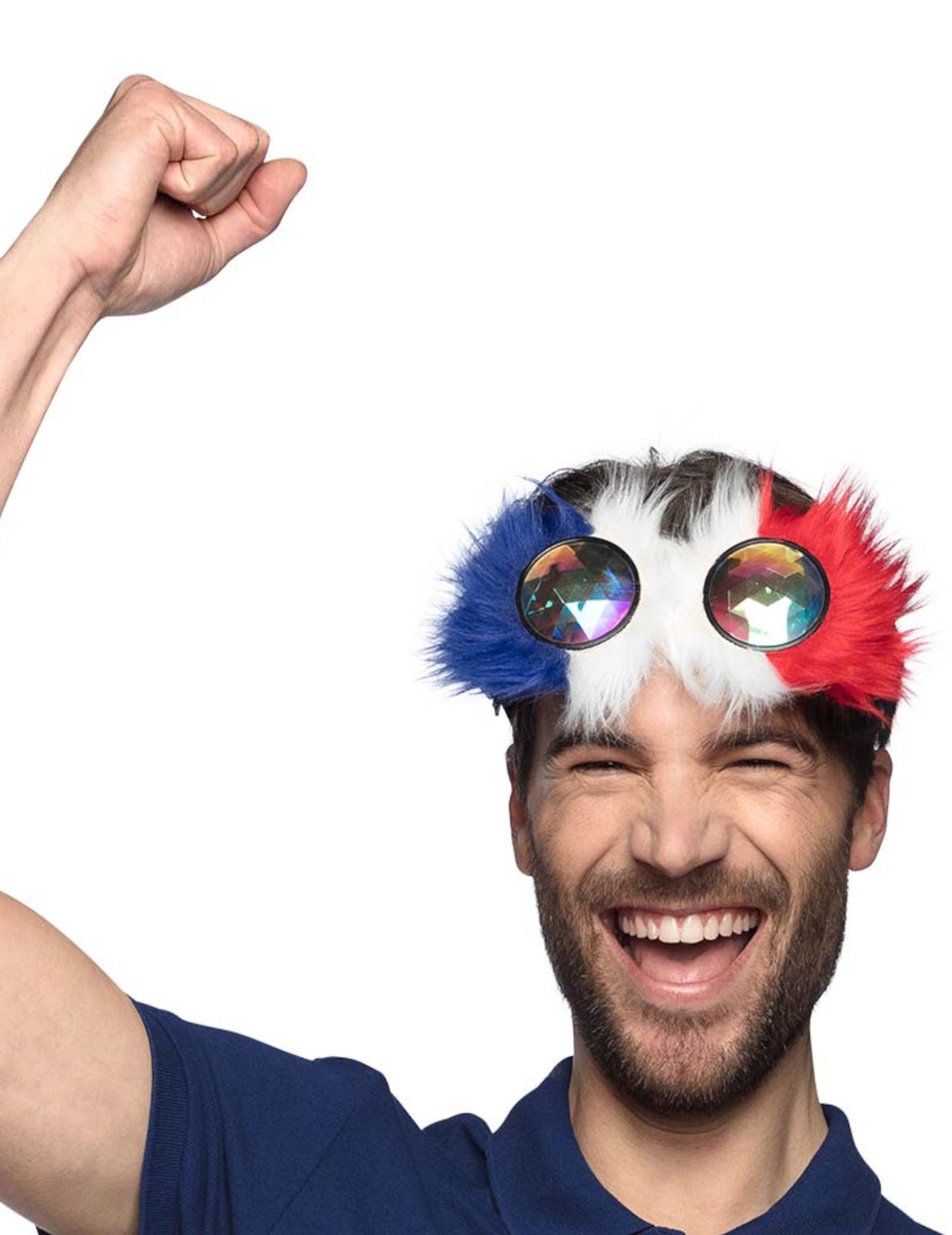 Vue de face des lunettes party fantaisie France