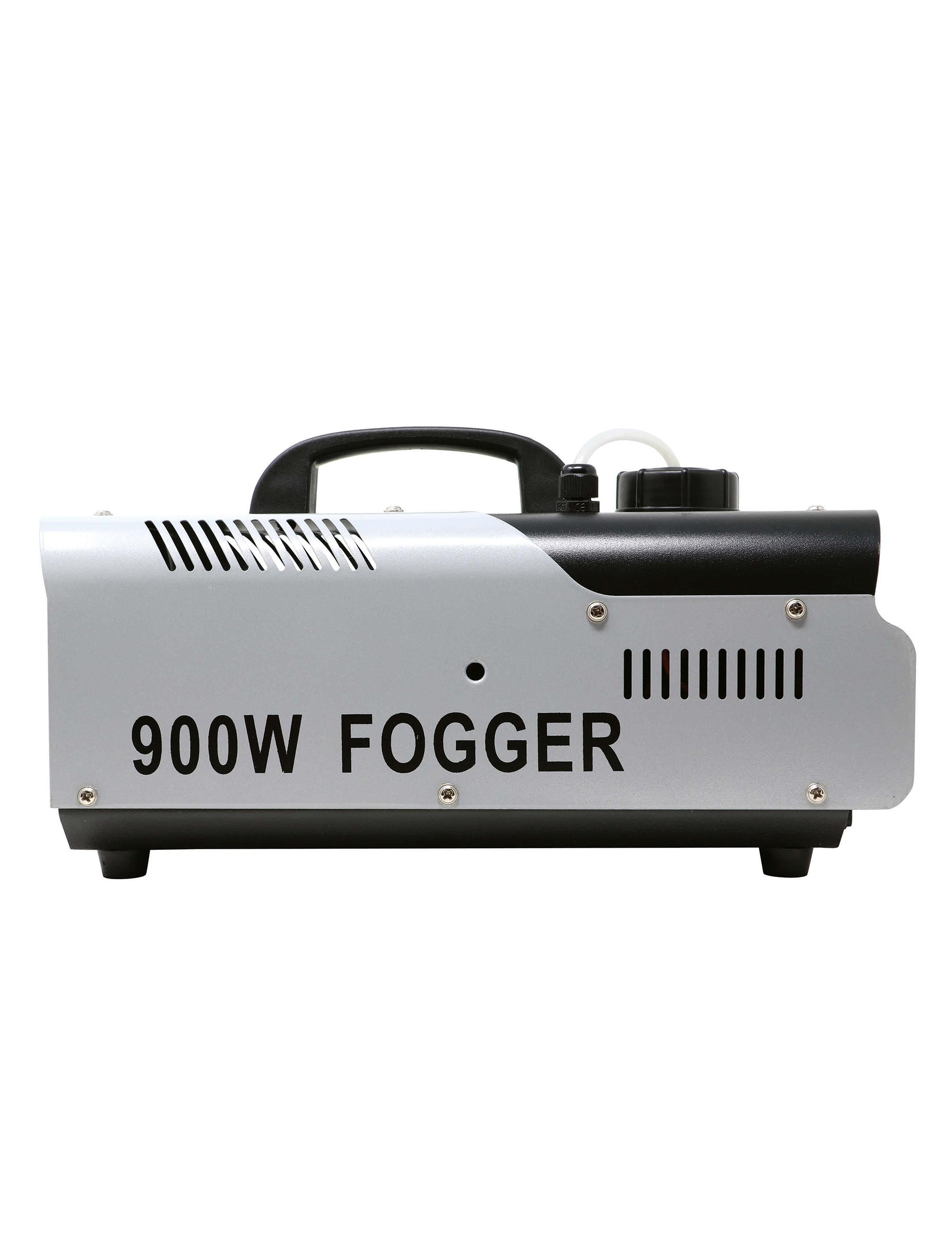Vue de profil de la machine à fumée 900W avec télécommande