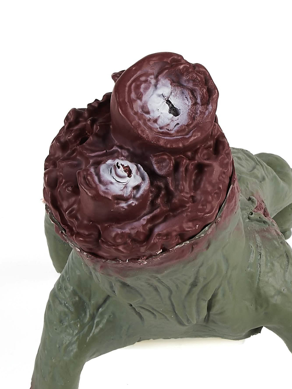 Verisen zombiet-käden viilletyn ja verisen osan yksityiskohta