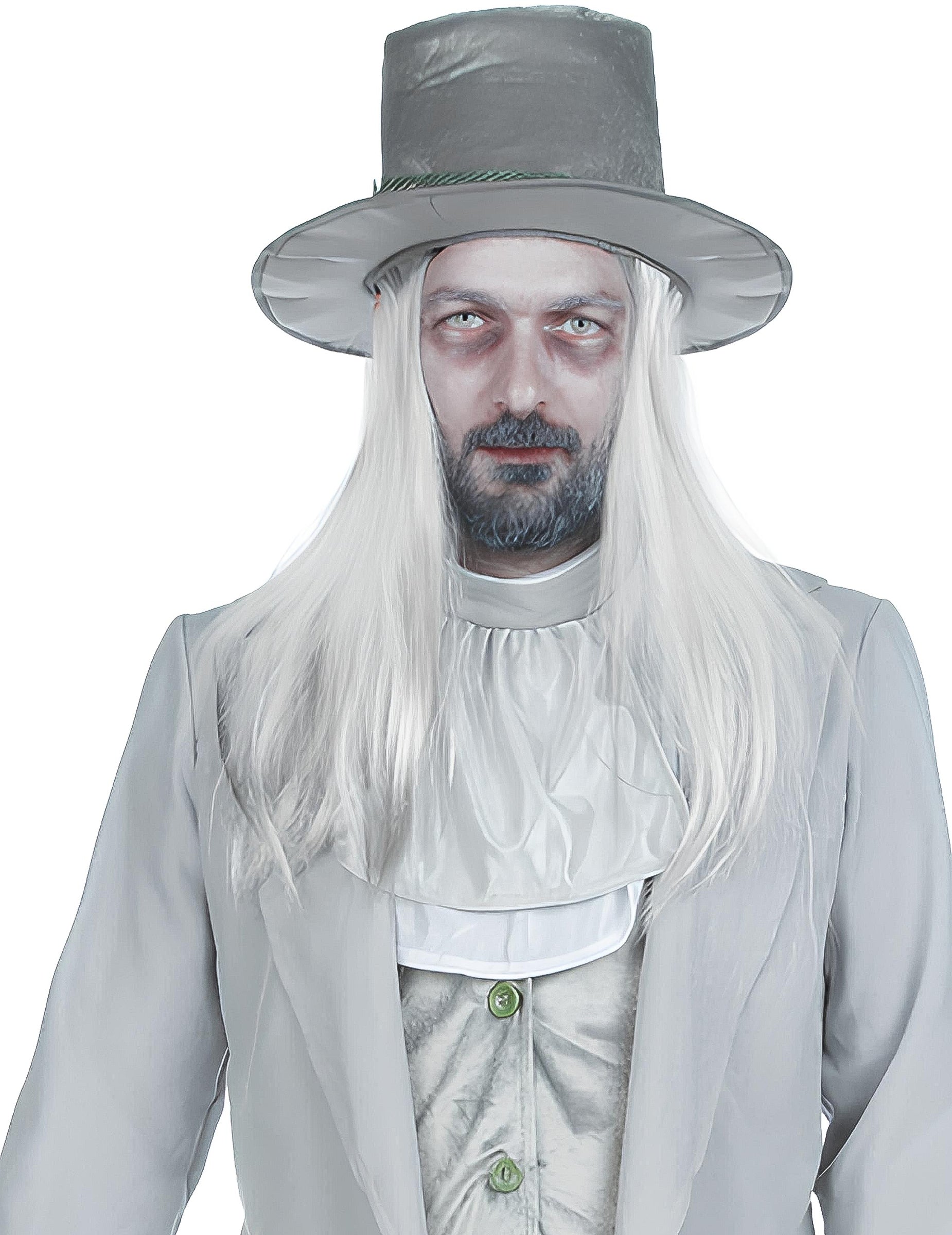 Portrait du visage maquillé avec le Maquillage pour visage et corps pour adulte et enfant gris