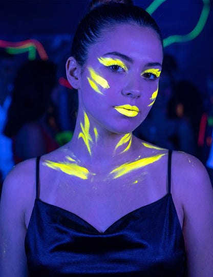 Maquillage néon jaune fluo 7,8 g