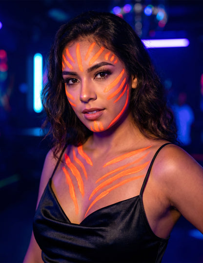 Maquillage néon orange fluo 7,8 g