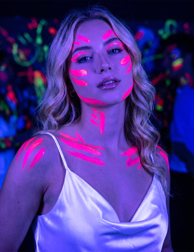 Neon pink neon meikki