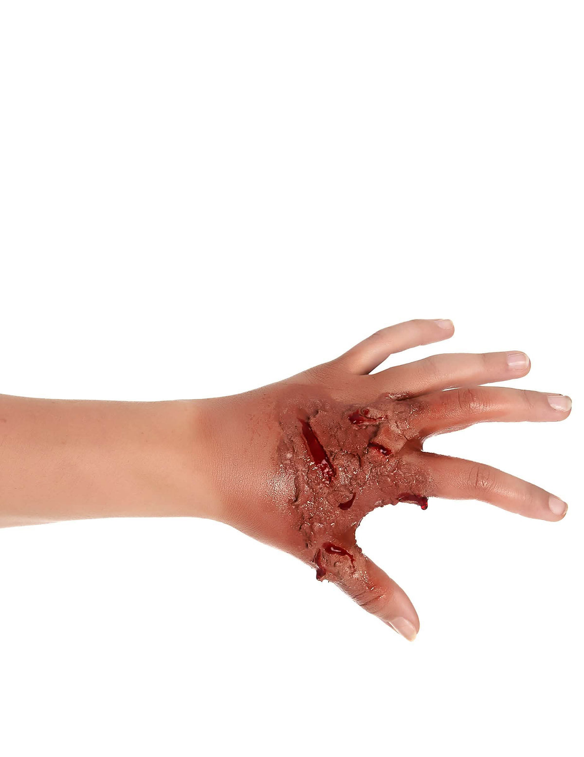 Meikit kauhistuttavalle iholle halloweeniksi aikuiset, mädäntyneen ja verisen ihon efektillä