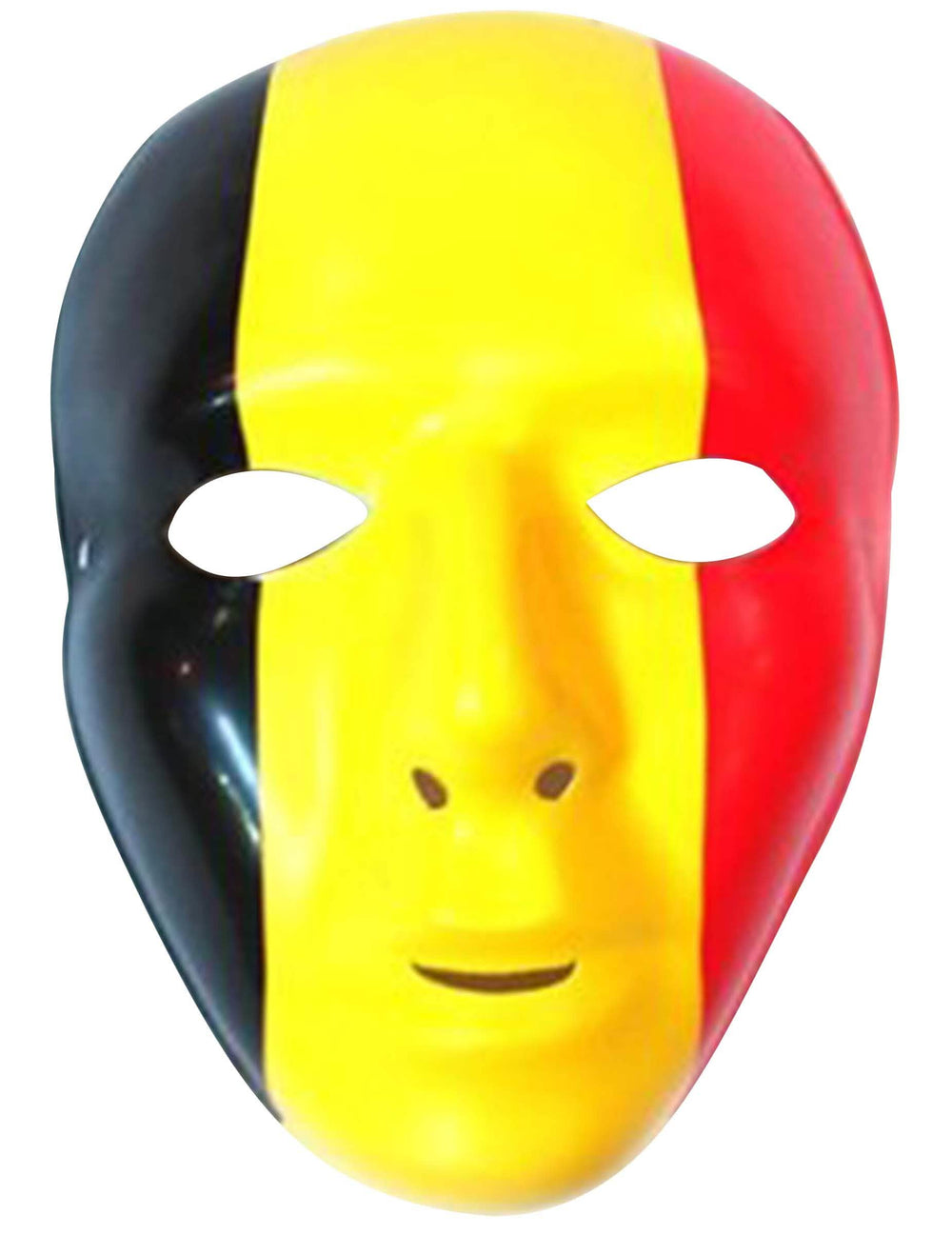 Naamio belgia aikuiset musta keltainen ja punainen
