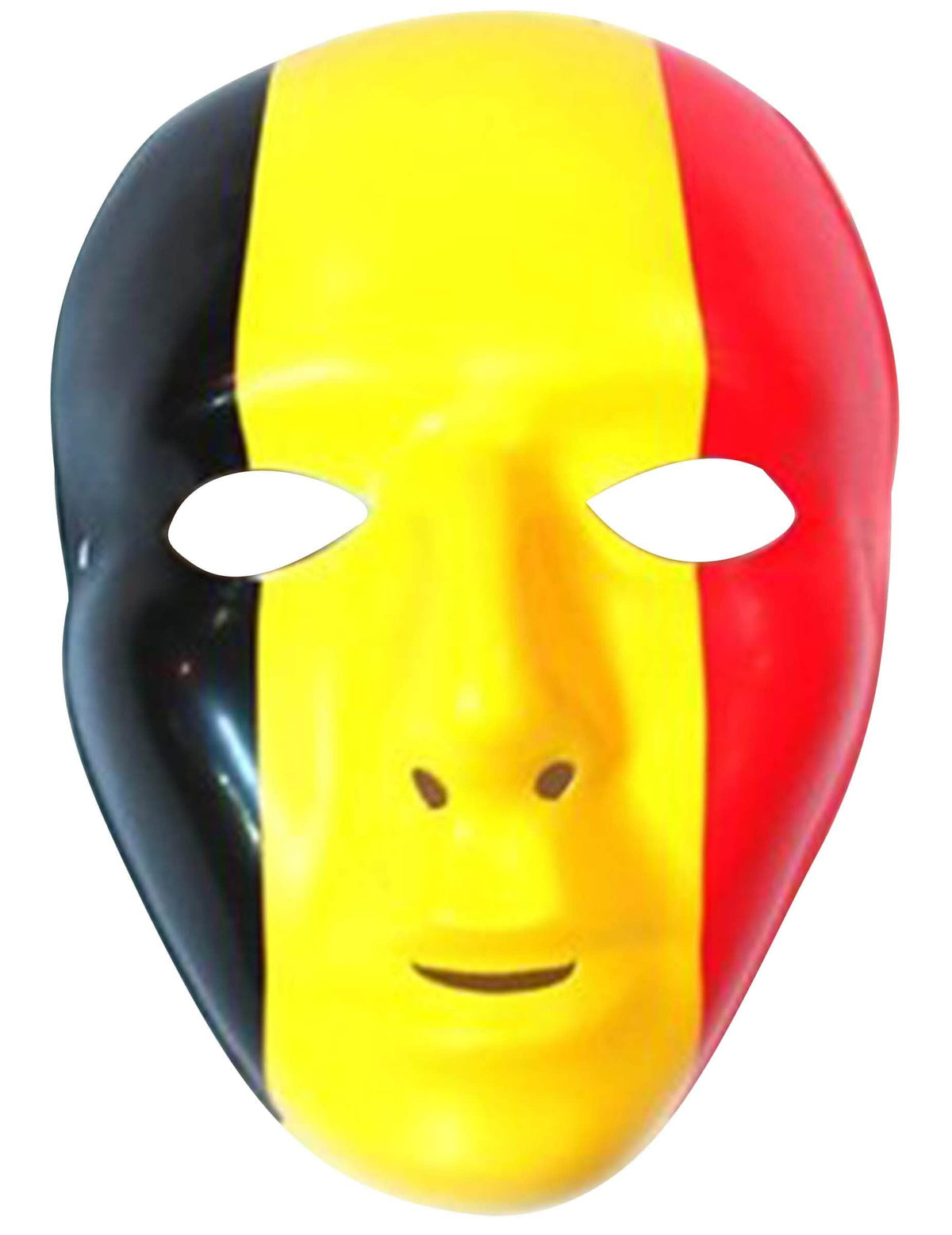 Naamio belgia aikuiset musta keltainen ja punainen