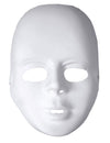 Masque blanc en plastique pour adulte blanc