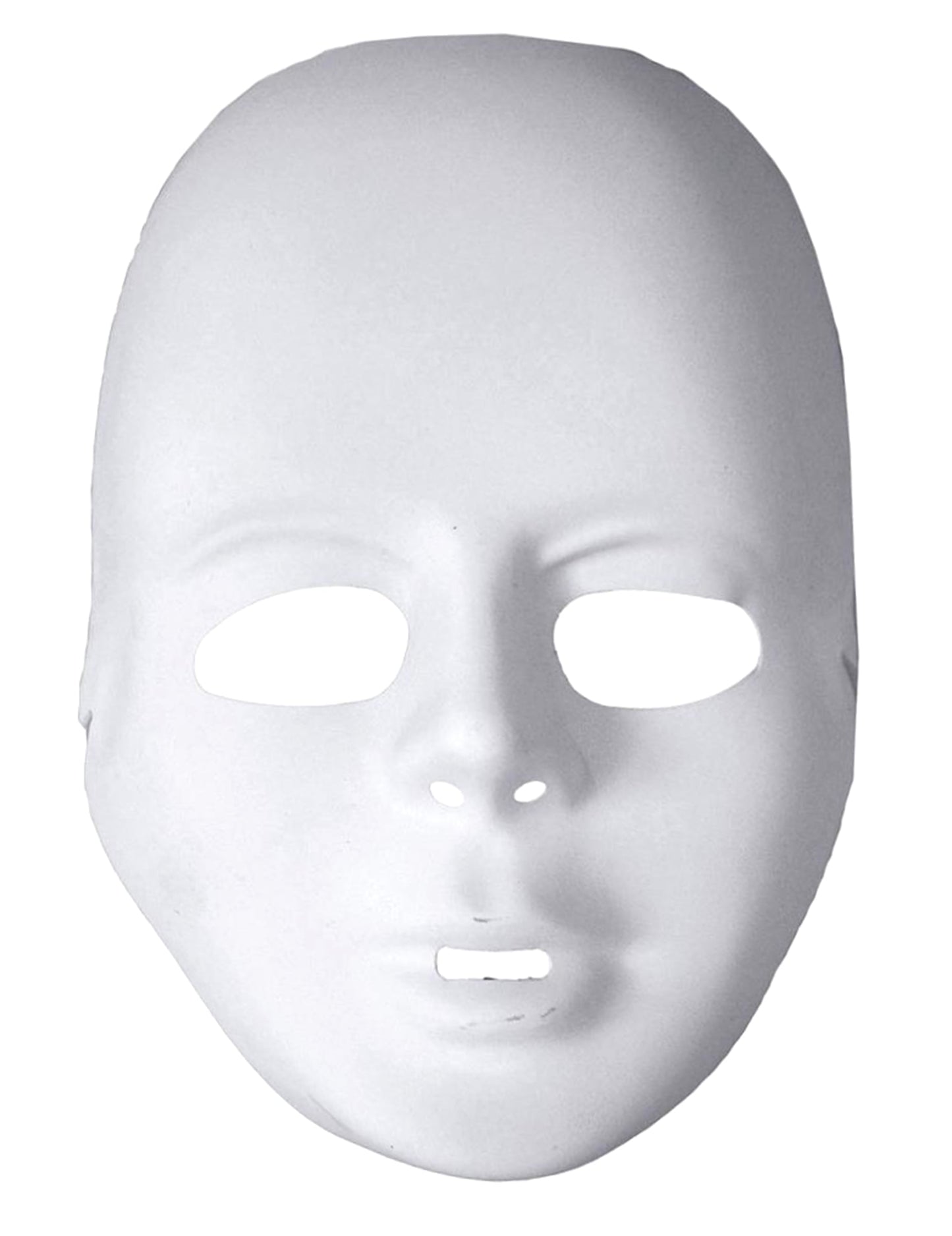 Masque blanc en plastique pour adulte blanc