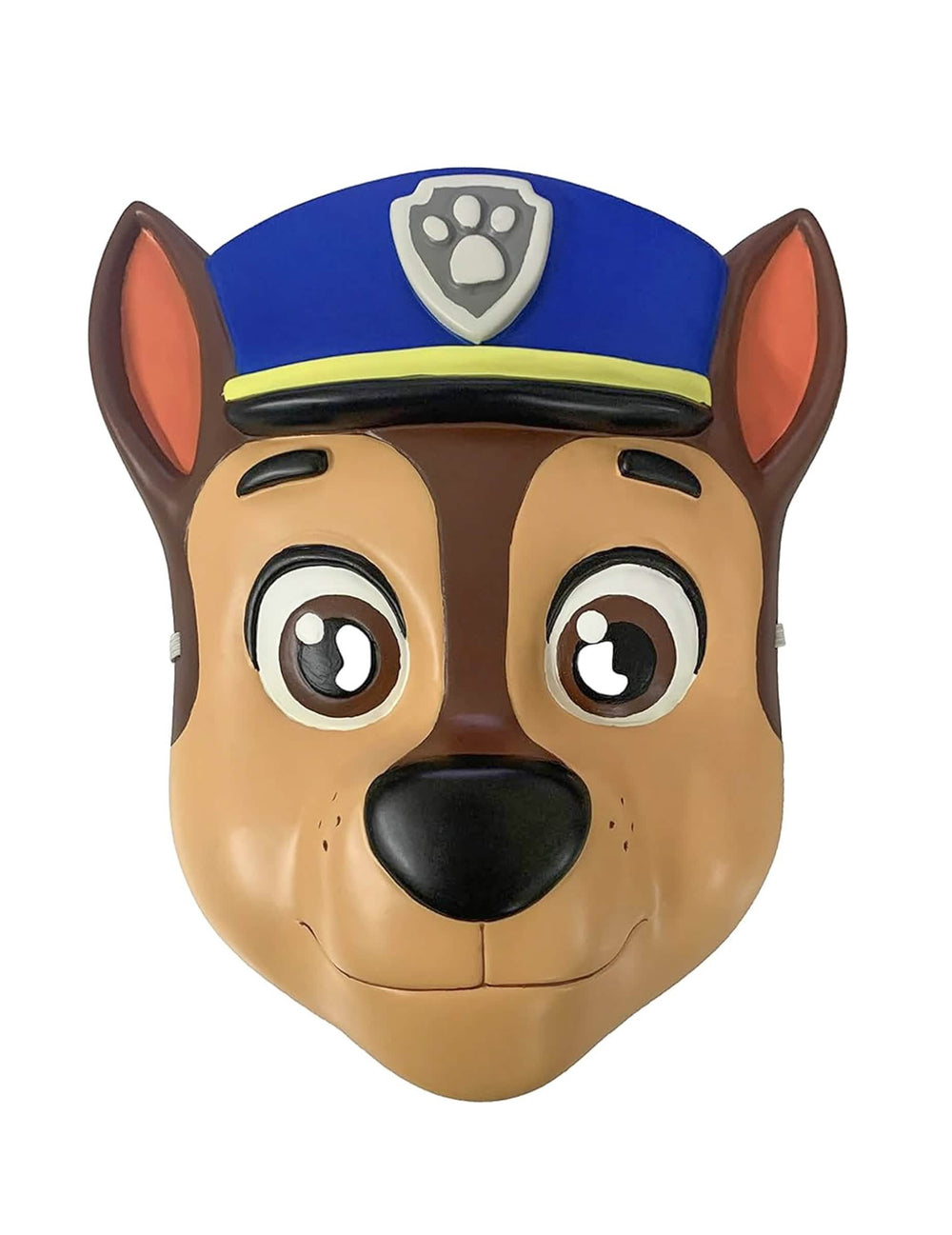 Masque Chase Pat Patrouille pour enfant marron avec casquette de policier bleue