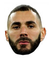 Masque en carton Karim Benzema pour adulte réaliste