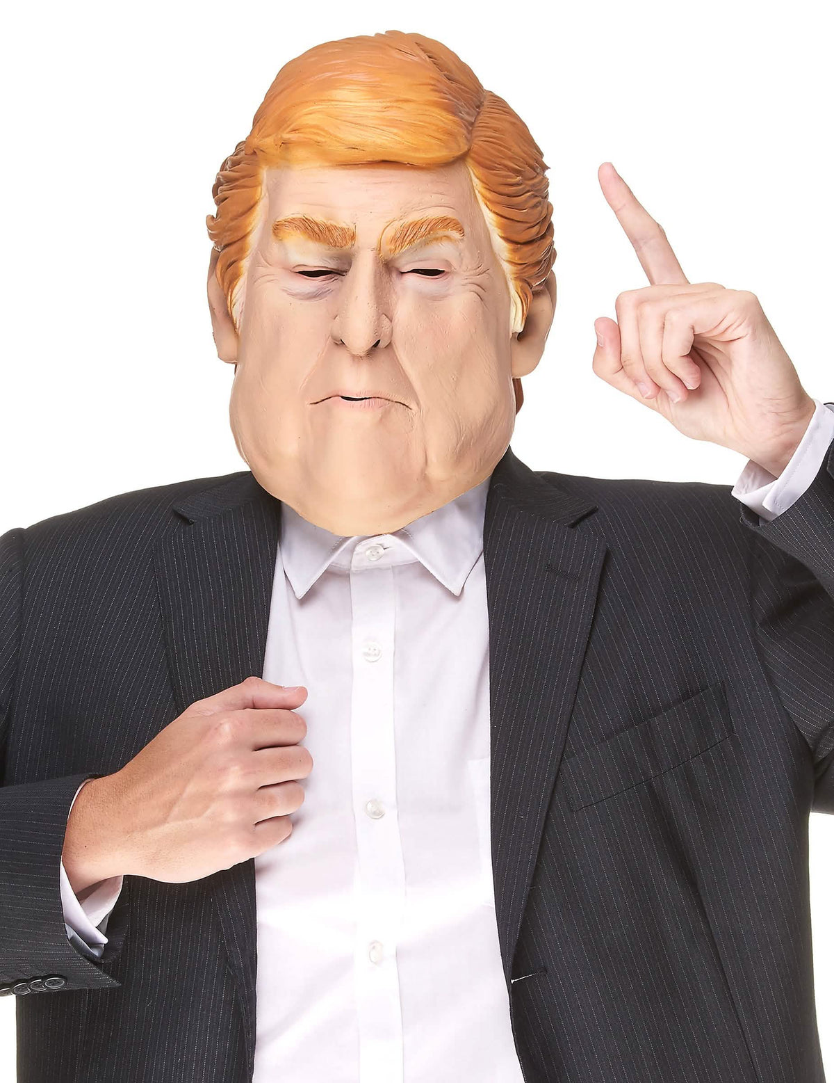 Humoristinen Donald-lateksinaamio aikuiset oranssi ja blond