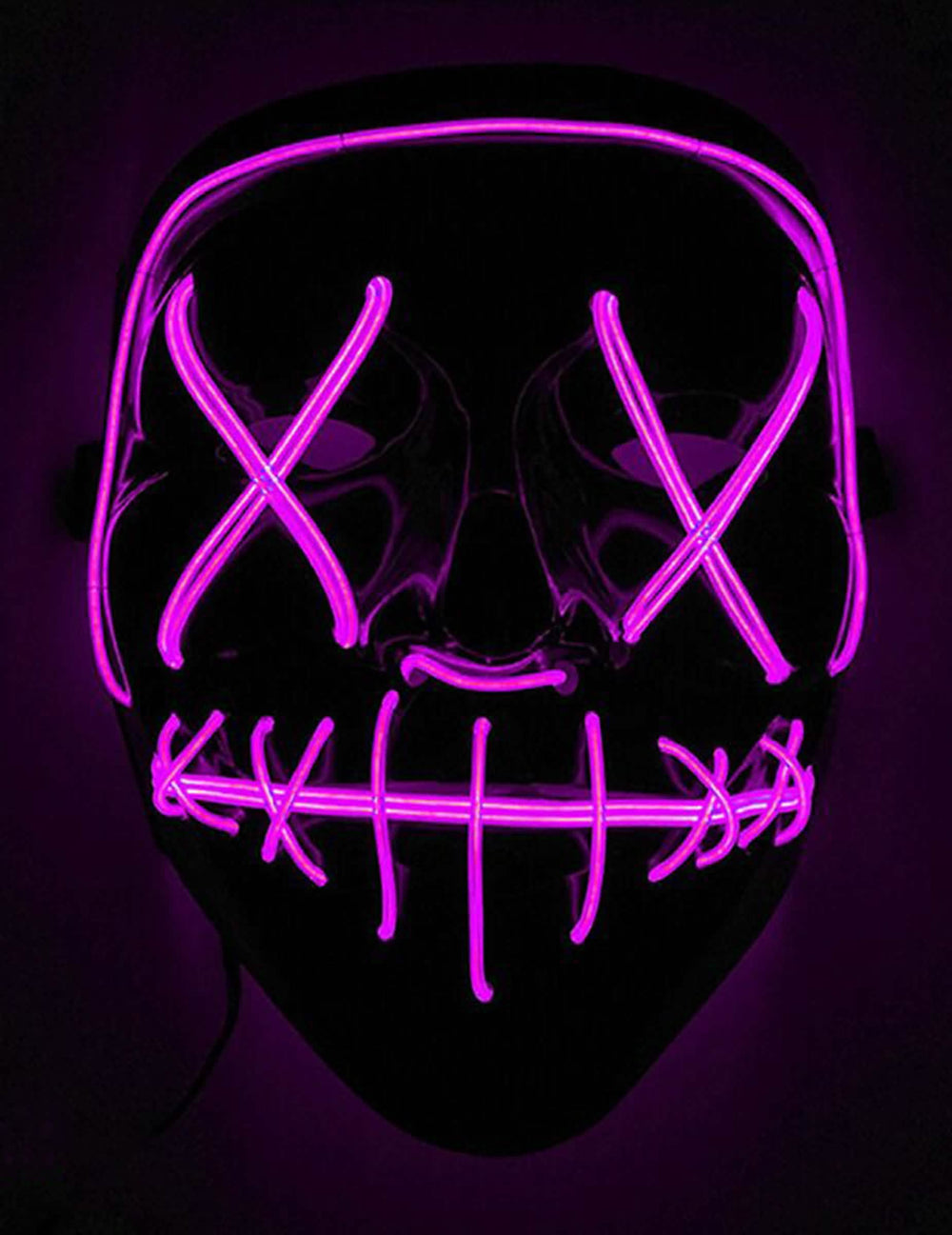 Valoisa led-juhlimaski aikuiset fuksia