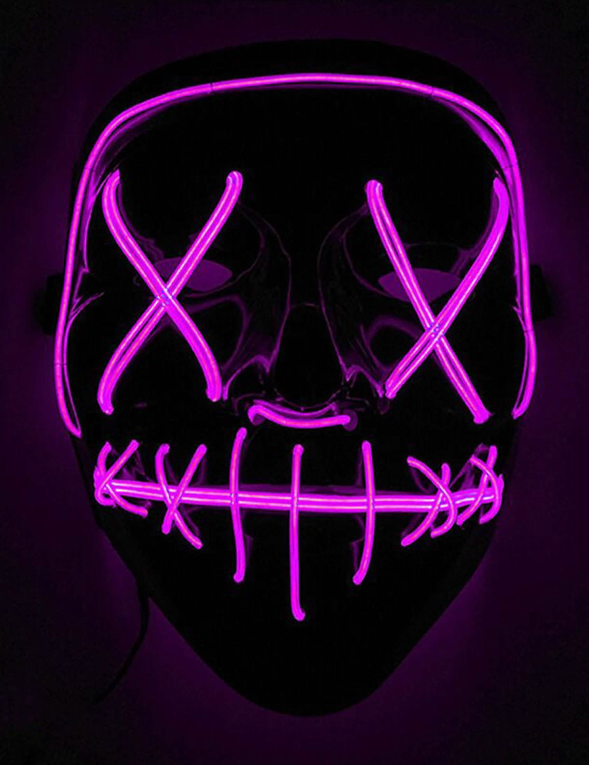 Valoisa led-juhlimaski aikuiset fuksia