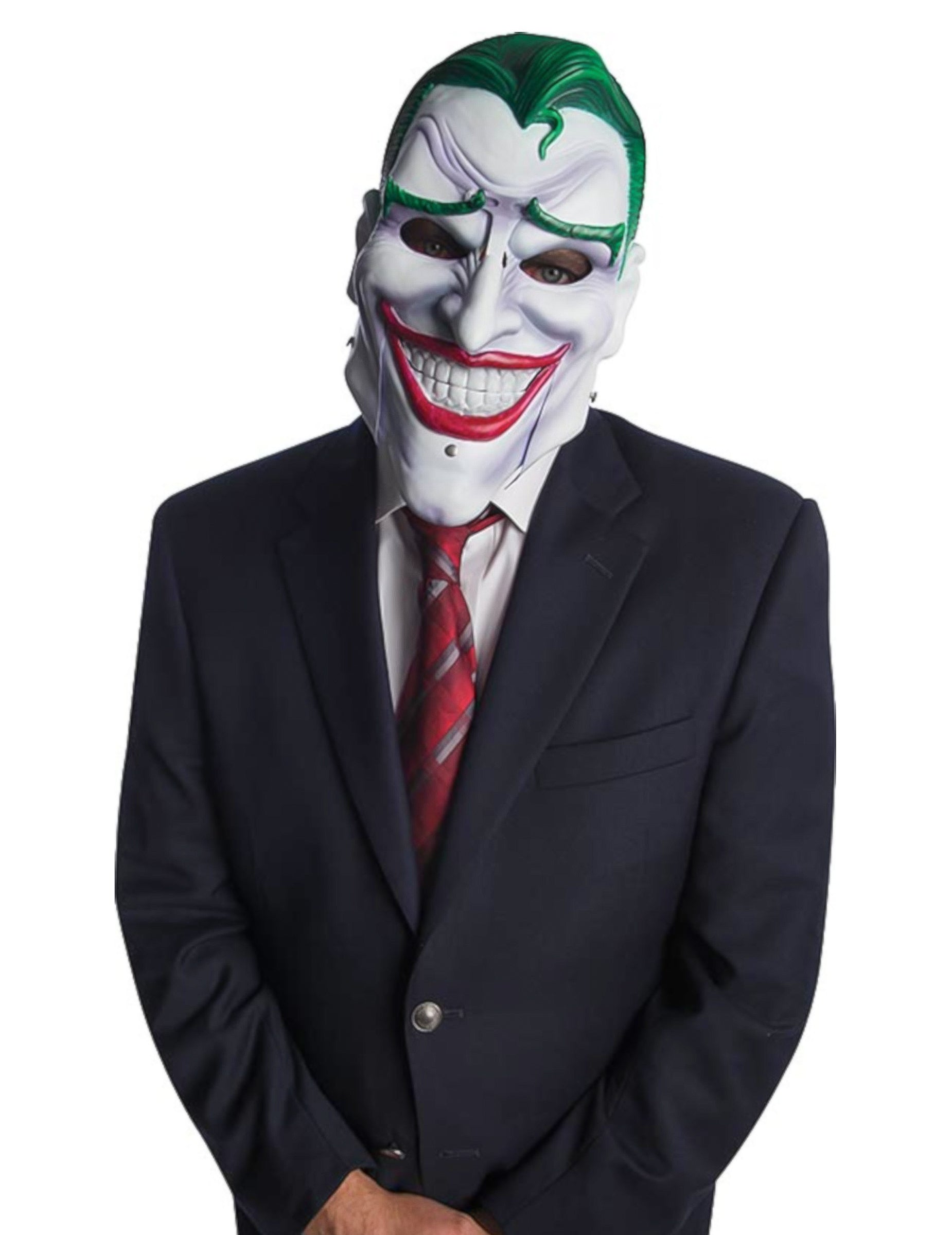 Masque luxe articulé Joker pour adulte blanc et vert