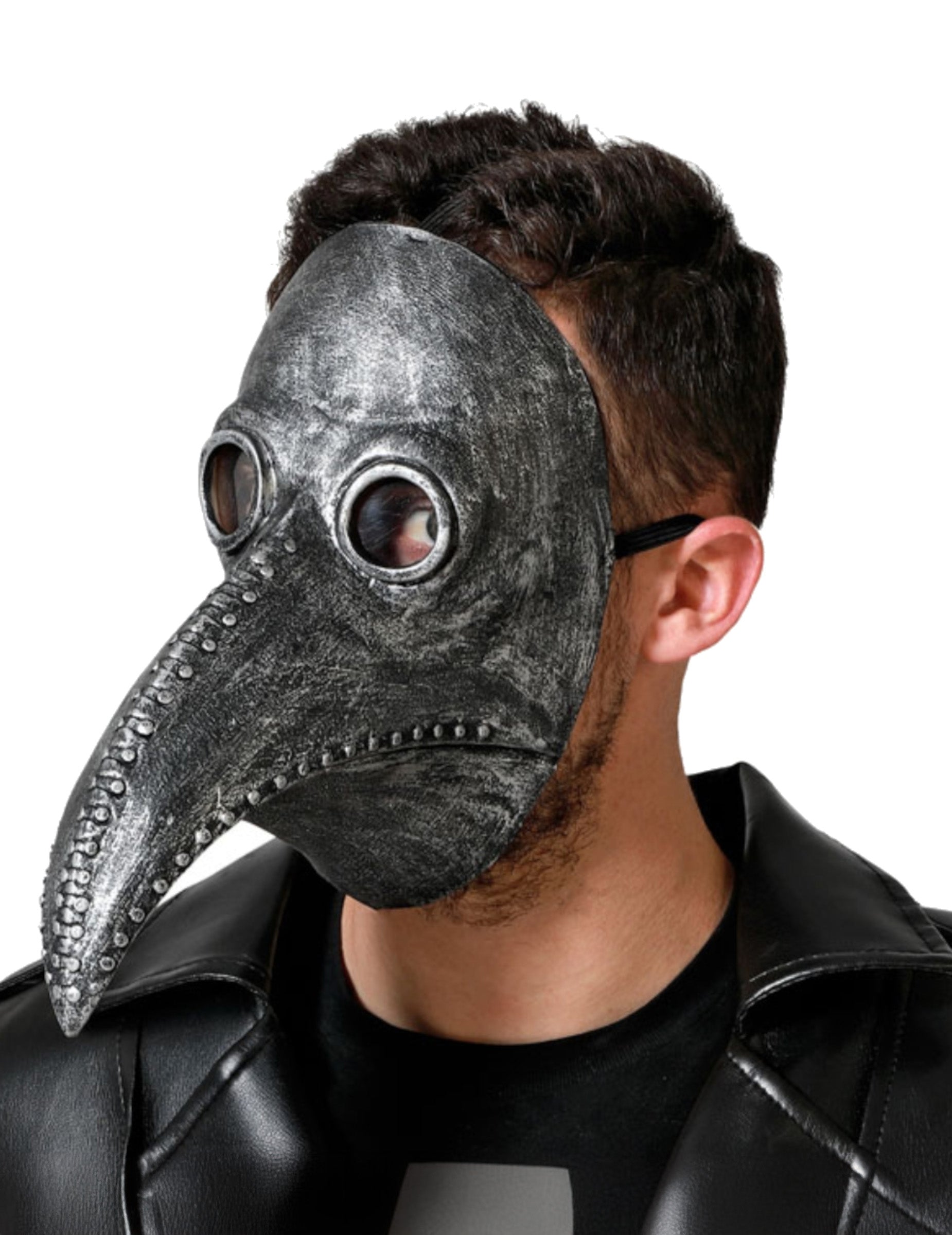 Masque médecin de peste pour adulte gris