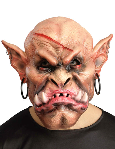 Deluxe hirviönaamio lävistyksillä aikuisille