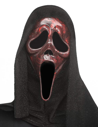 Scream™-naamio punainen marmoroitu aikuisille