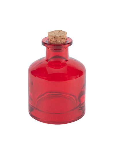 Punainen lasinen pikkupullo 5 x 7 cm 5,6 cl