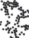 Mini boules pailletées confettis de table chic pour fête noires