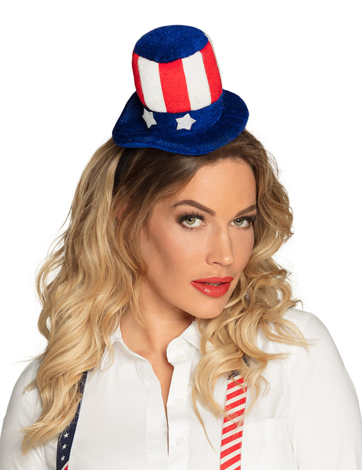 Mini chapeau américain pour adulte bleu blanc rouge à étoiles