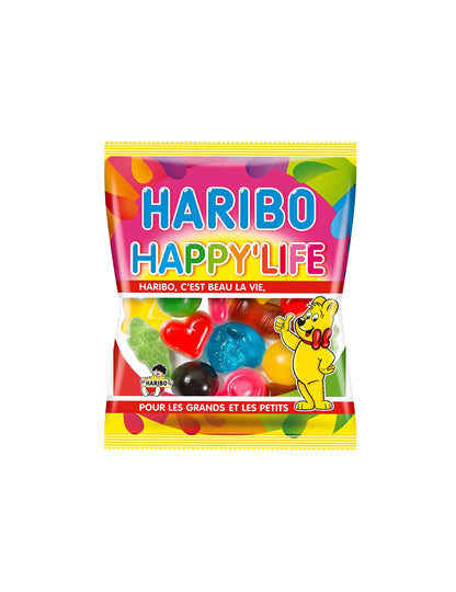 Mini sachet de bonbons Haribo Happy Life pour enfants multicolore