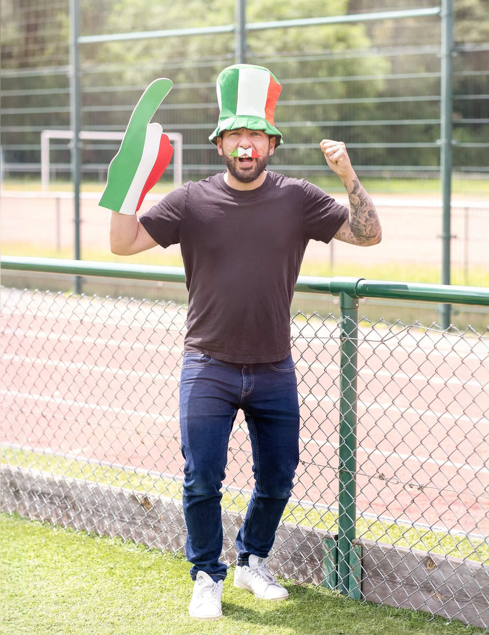 Viiksen fani asu italialle aikuiset