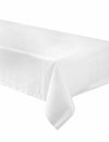 Nappe de fête pour table blanche rectangulaire en papier doublée