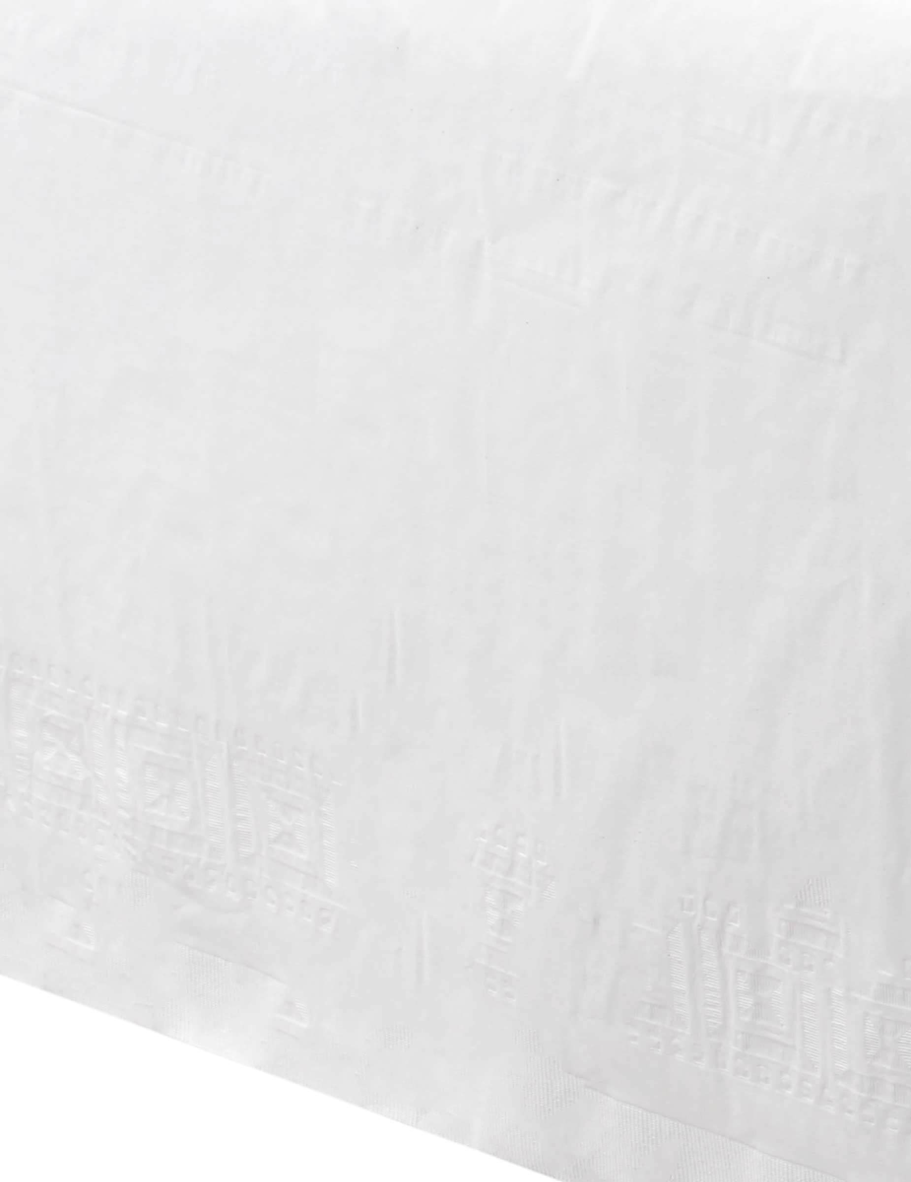 Nappe blanche en papier doublée rectangulaire