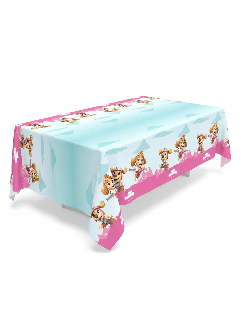 Nappe en papier Pat'patrouille rose avec Stella et Everest
