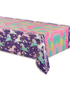 Nappe en plastique licorne party pour anniversaire violette et multicolore