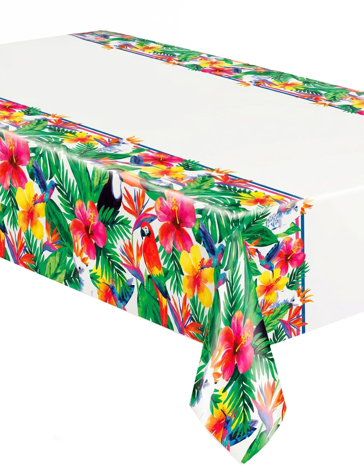 Palm Tropical Luau- muovinen pöytäliina 137 x 213 cm