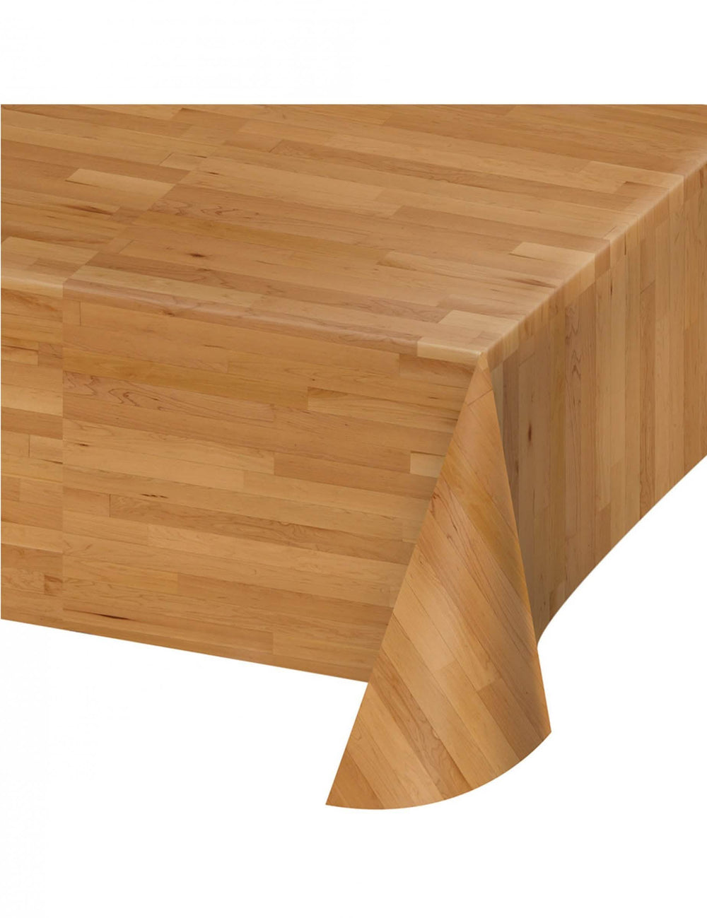 Nappe en plastique terrain de basket marron effet parquet bois
