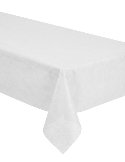 Valkoinen kuitukangaspöytäliina rullassa 120 cm x 10 m