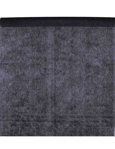 Musta kuitukangaspöytäliina rullassa 120 cm x 10 m