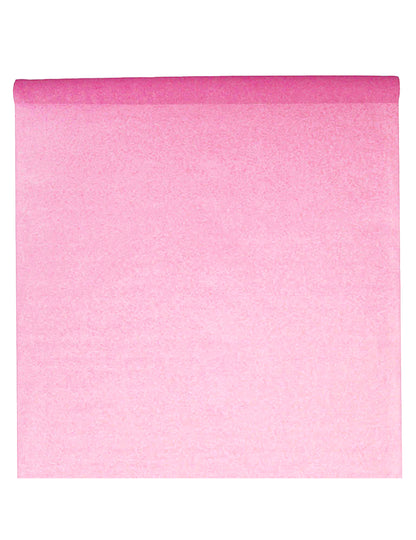 Vaaleanpunainen kuitukangaspöytäliina rullassa 120 cm x 10 m