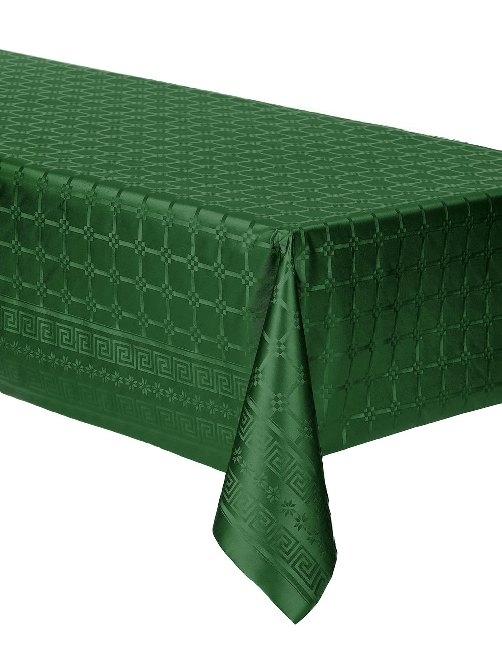 Nappe en rouleau papier damassé pour fête vert foncé